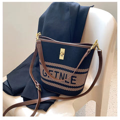 Nylon Bucket Bag Crossbody Waterproof Shoulder Casual Purse