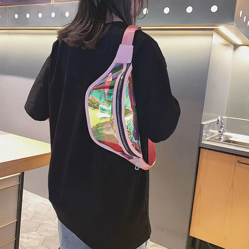 Waterproof Transparent Women Fanny Pack Clear Waist Bag