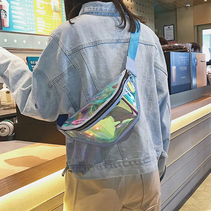 Waterproof Transparent Women Fanny Pack Clear Waist Bag