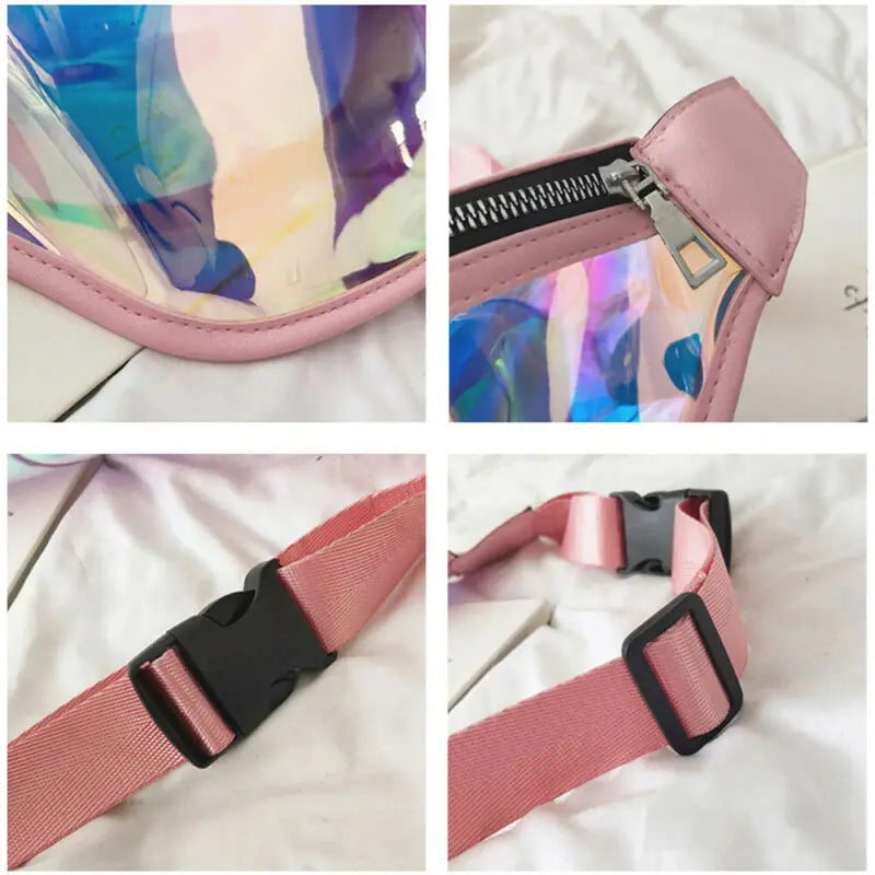 Waterproof Transparent Women Fanny Pack Clear Waist Bag