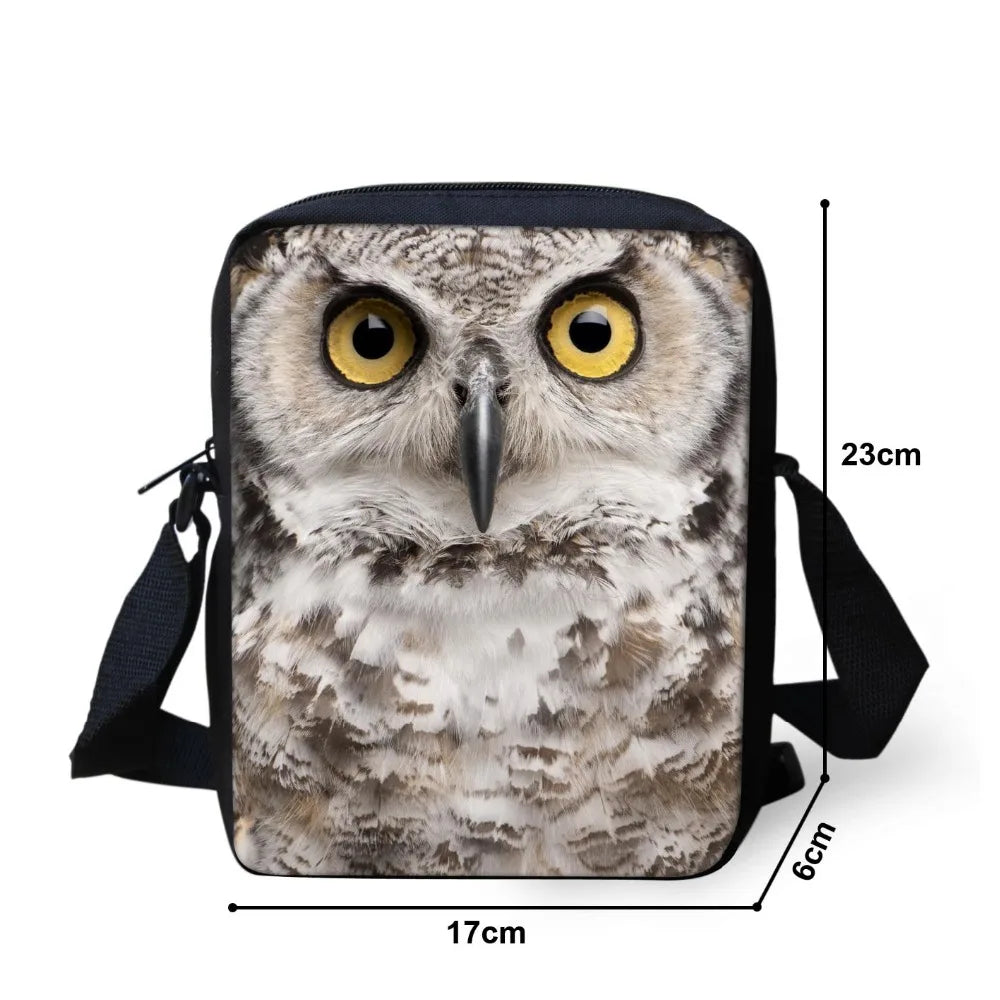 Butterfly Punk Skull Messenger Bag Mini Satchel Boys Girls Shoulder Bag