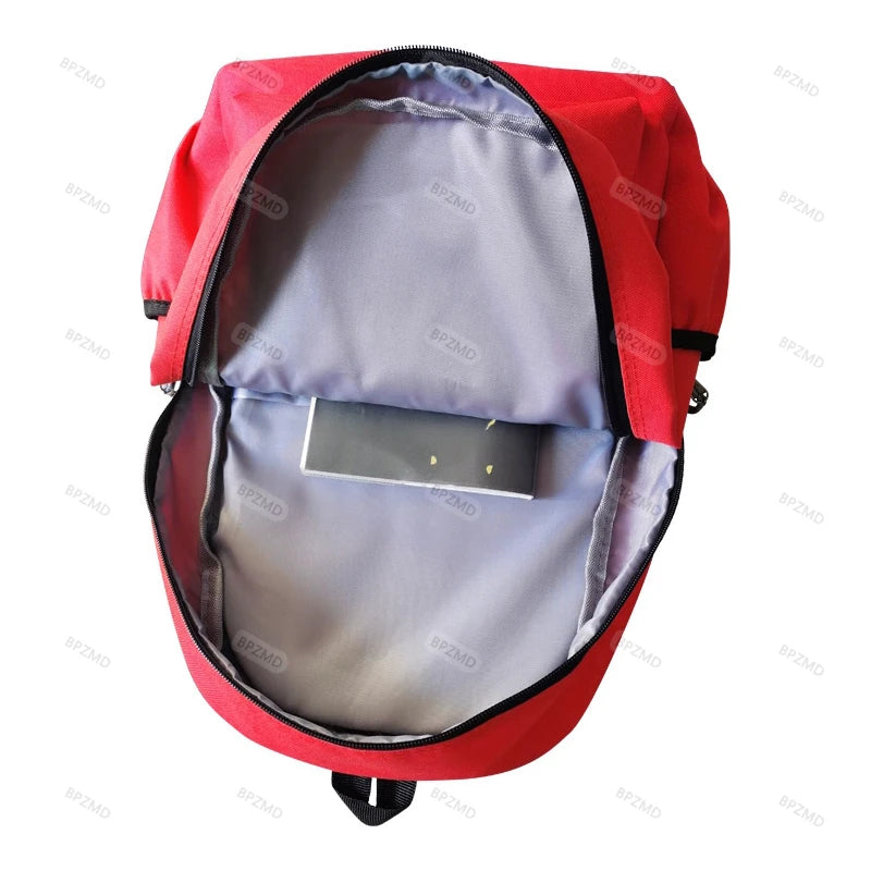 Canvas Backpack Boys Anti-Theft School Backpack Girls Anime Laptop Travel