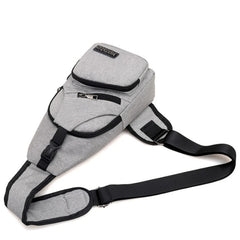 Canvas Chest Pack Crossbody Messenger Bag Fanny Pack Waist Chest B