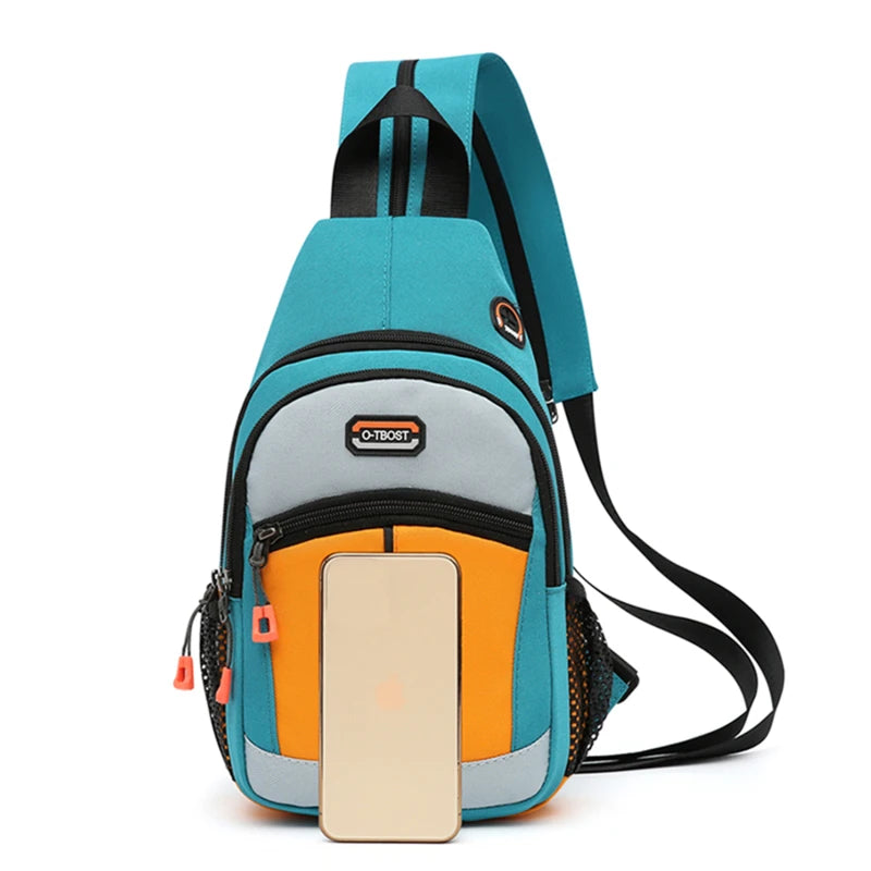 Canvas Chest Pack for Men Women Crossbody Shoulder Bags Messenger Bag Fanny Pack