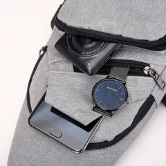 Canvas Chest Pack Crossbody Shoulder Bag Fanny Pack Mini Waist Chest Bag