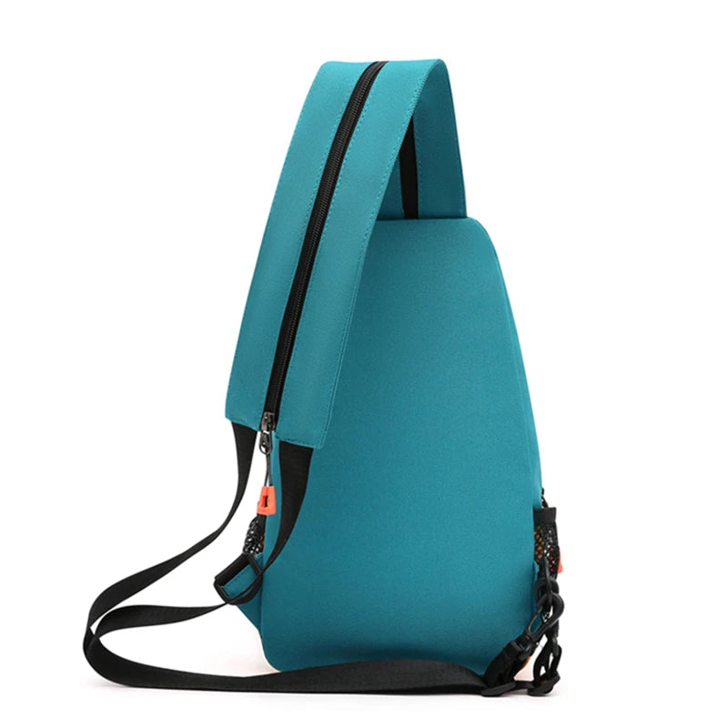 Canvas Chest Pack for Men Women Crossbody Shoulder Bags Messenger Bag Fanny Pack