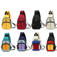 Canvas Chest Pack for Men Women Crossbody Shoulder Bags Messenger Bag Fanny Pack