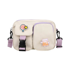 Canvas Crossbody Bag Small Shoulder Messenger Handbag Purse Flap