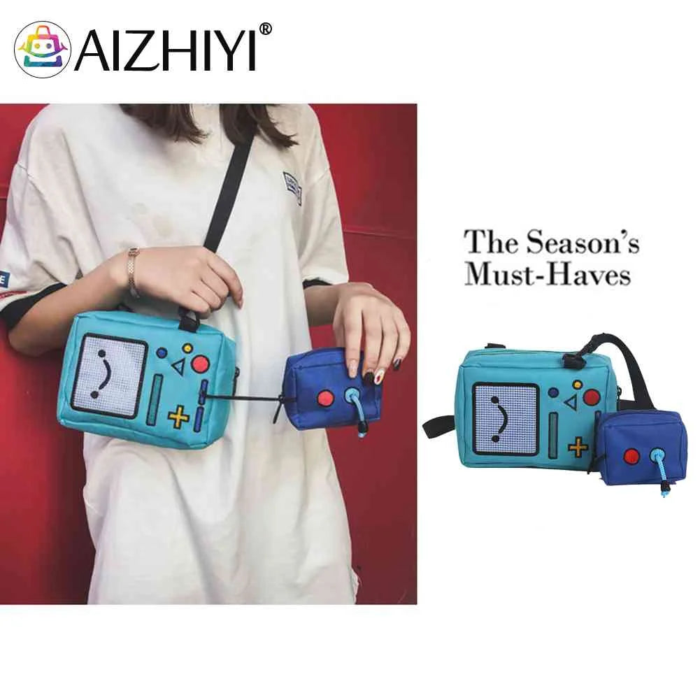 Canvas Crossbody Bags for Women Casual Small Shoulder Bag Handbag Zipper