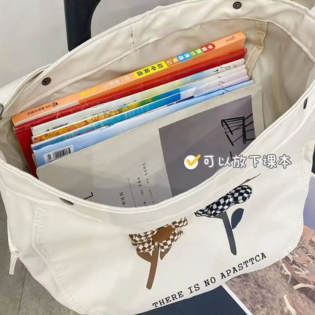 Canvas Messenger Bag Japanese Retro Versatile Students School Bags Women Handbag