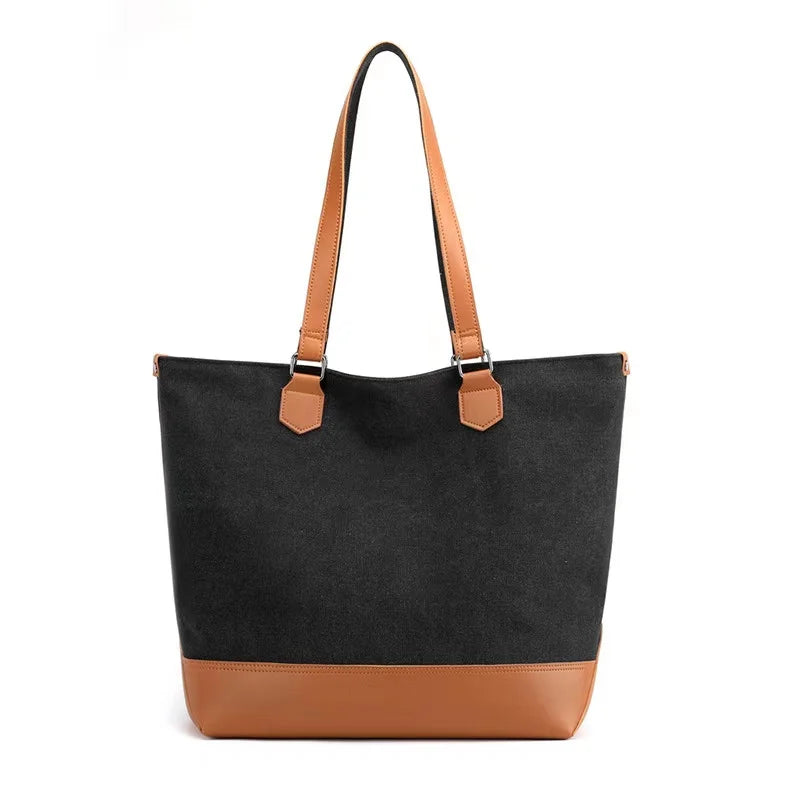 Canvas Woman Bag, Large Capacity Shoulder Bag