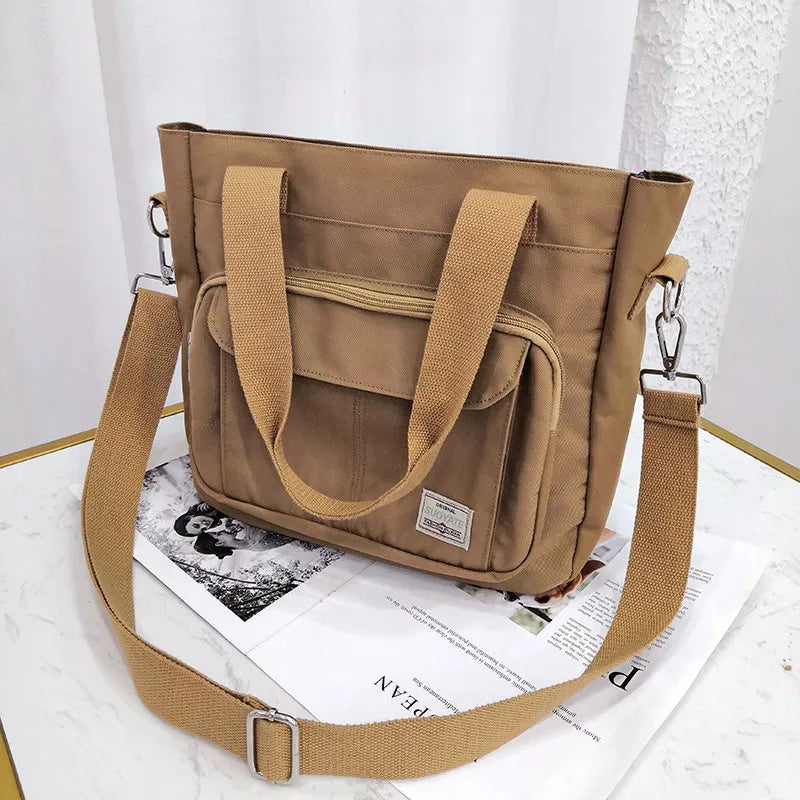 Canvas Women Bag Large Capacity Female Tote Casual Shoulder Messenger