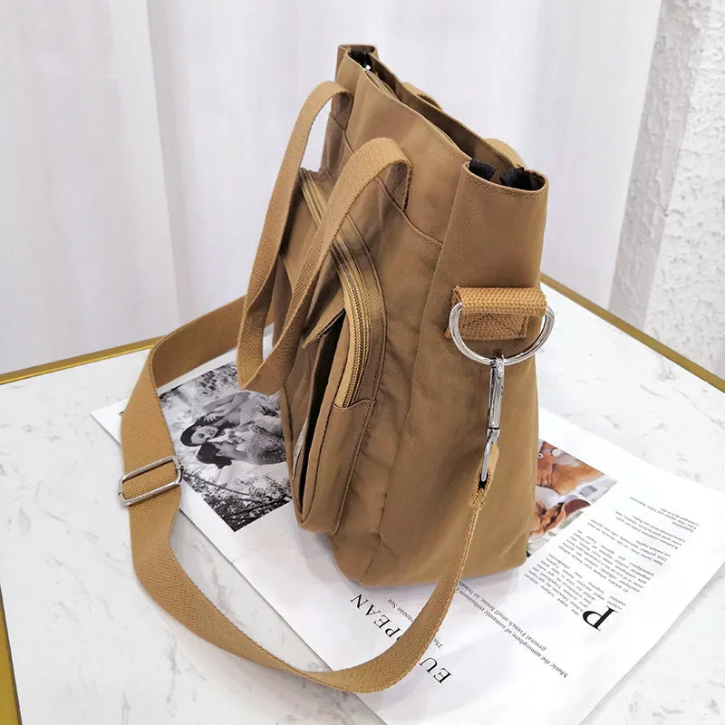 Canvas Women Bag Large Capacity Female Tote Casual Shoulder Messenger