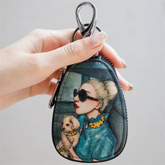 Cute Cartoon Women Key Bag Car Leather Key Wallets Key Case