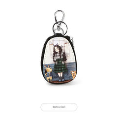 Cute Cartoon Women Key Bag Car Leather Key Wallets Key Case