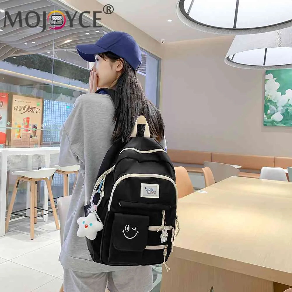 Casual Ladies Bookbags Hit Travel Book Backpack College Backpack Large Capacity