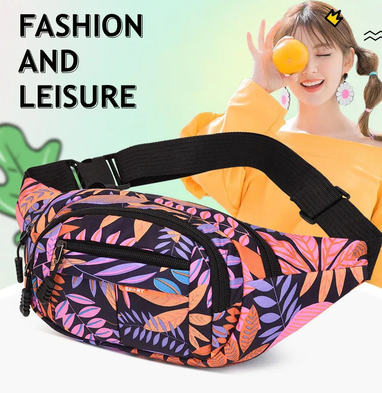 Casual Oxford Travel Crossbody Bags Large Capacity Sport Fanny Pack