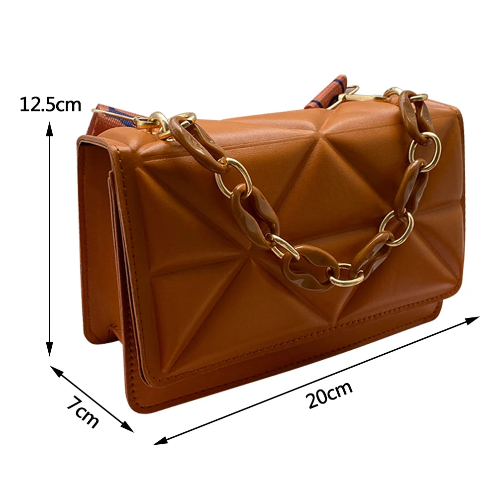 Chain Shoulder Bags Women Underarm Bags Ladies Handbags Casual Tote
