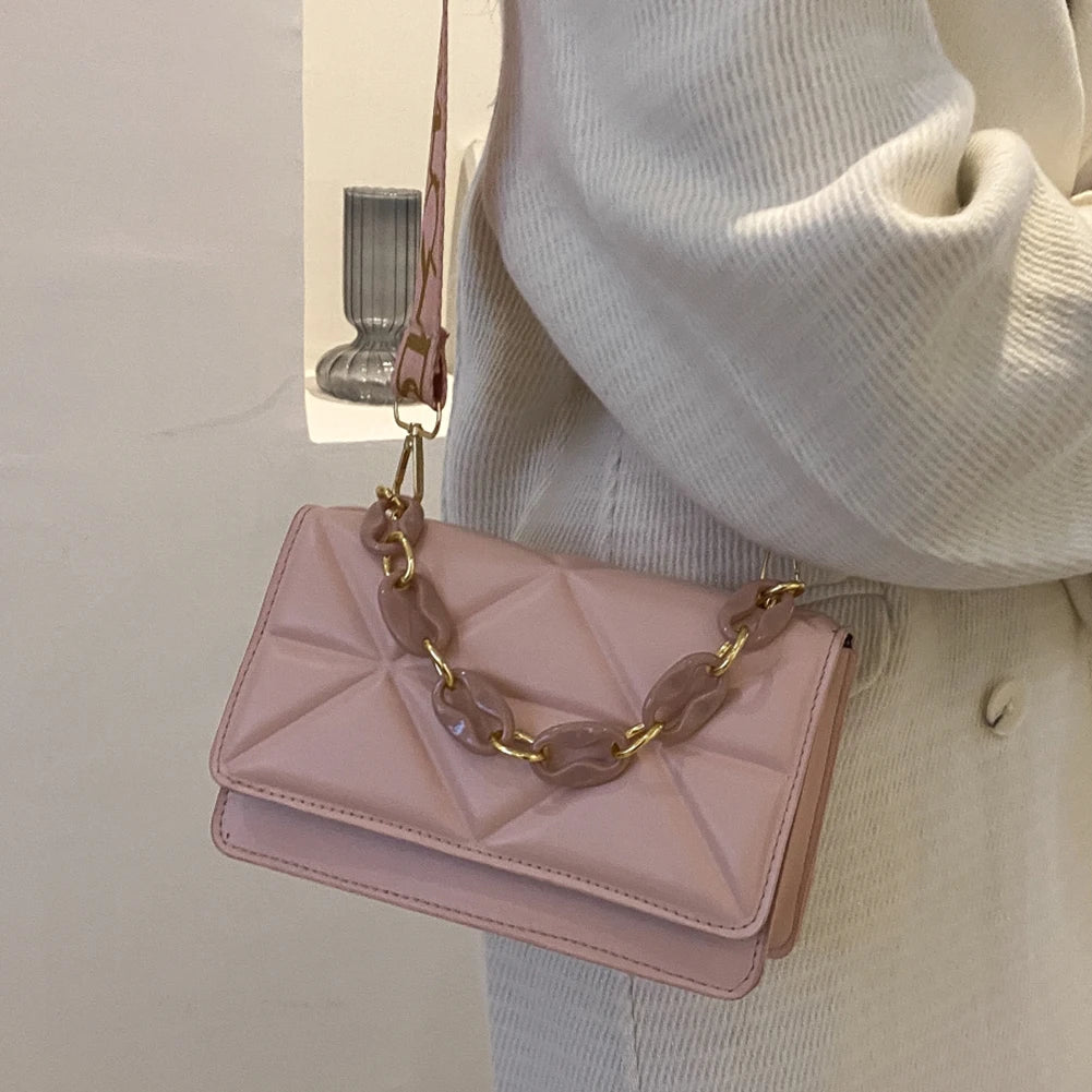 Chain Shoulder Bags Women Underarm Bags Ladies Handbags Casual Tote