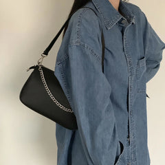 Hobo Shoulder Bag with Chain Crossbody Handbags