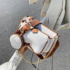 Wide Strap Crossbody Bags 3 Bag Set