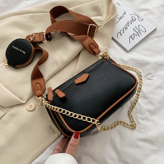 Wide Strap Crossbody Bags 3 Bag Set