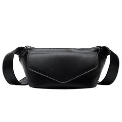 Leather Chest Bag Women Shoulder Bag Casual Waist Bags Travel Small Belt Purses