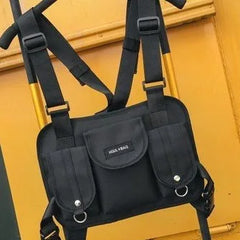 Tactical Chest Rig Bag Hip Hop Streetwear Kanye West Backpack Waist Bag