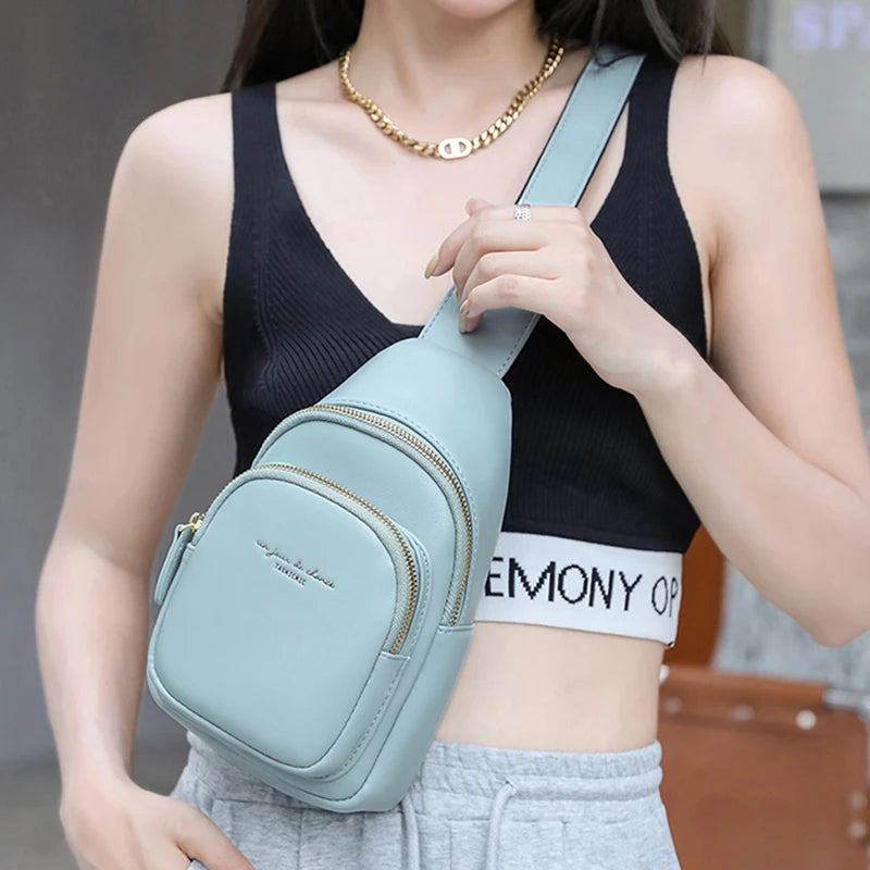 Women's Street Shoulder Bags Hip Hop Purses High Crossbody Packs