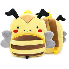 3D Cartoon Print Mini Kids Backpack Plush School Bag