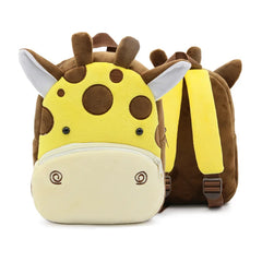 3D Cartoon Print Mini Kids Backpack Plush School Bag