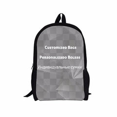 Wolf Prints Kids School Book Bag