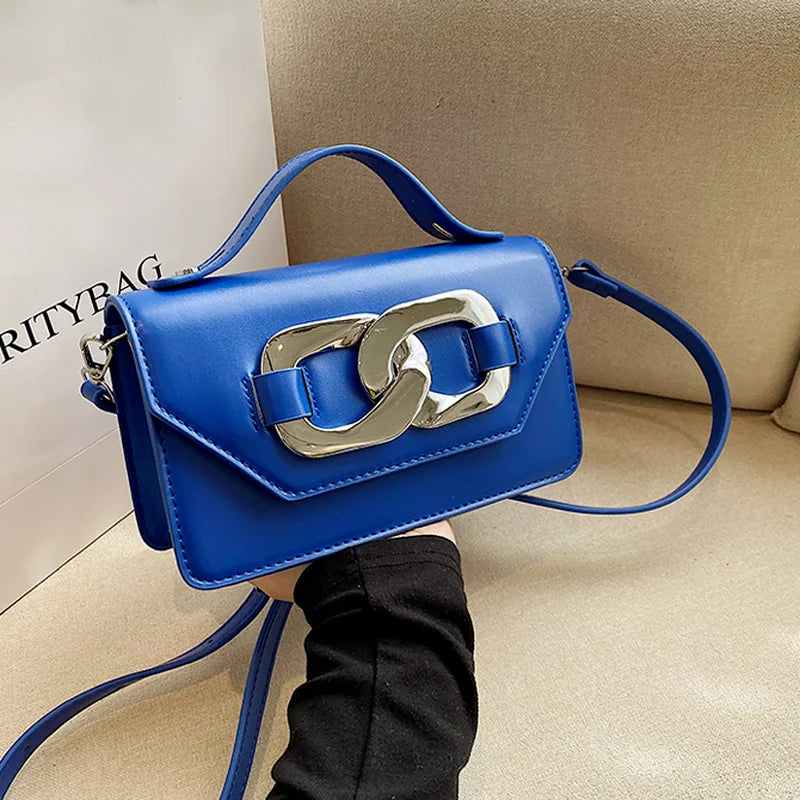 Vintage Small Square Bag Top Handle Shoulder Handbag