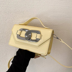 Vintage Small Square Bag Top Handle Shoulder Handbag