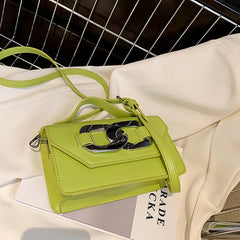 Vintage Small Square Bag Top Handle Shoulder Handbag