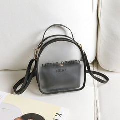 Clear PVC Women Backpack Transparent School Bag Girls
