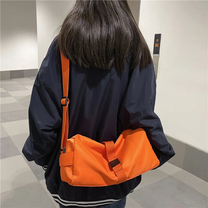 Nylon Shoulder Bag Cross Body Handbags Solid Crossbody Bag