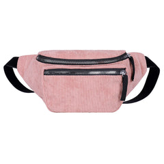 Corduroy Fanny Chest Pack Crossbody Bag Lightweight Daily