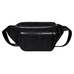 Corduroy Fanny Chest Pack Crossbody Bag Lightweight Daily