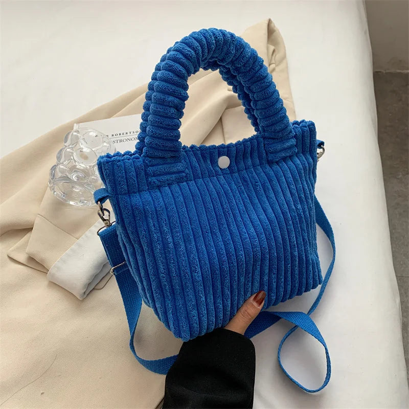 Nylon Crossbody Bucket Bag for Women