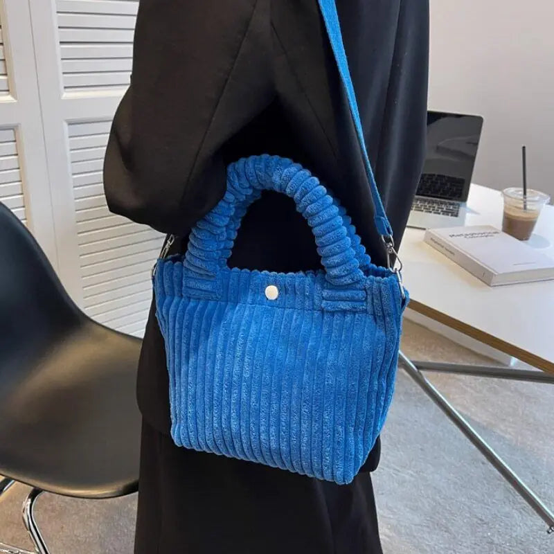 Women's Corduroy Shoulder Bag
