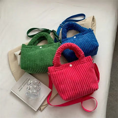 Women's Corduroy Shoulder Bag