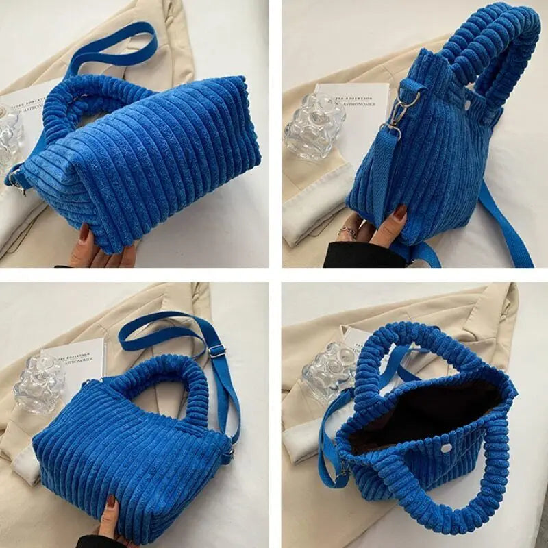 Women's Corduroy Shoulder Bag