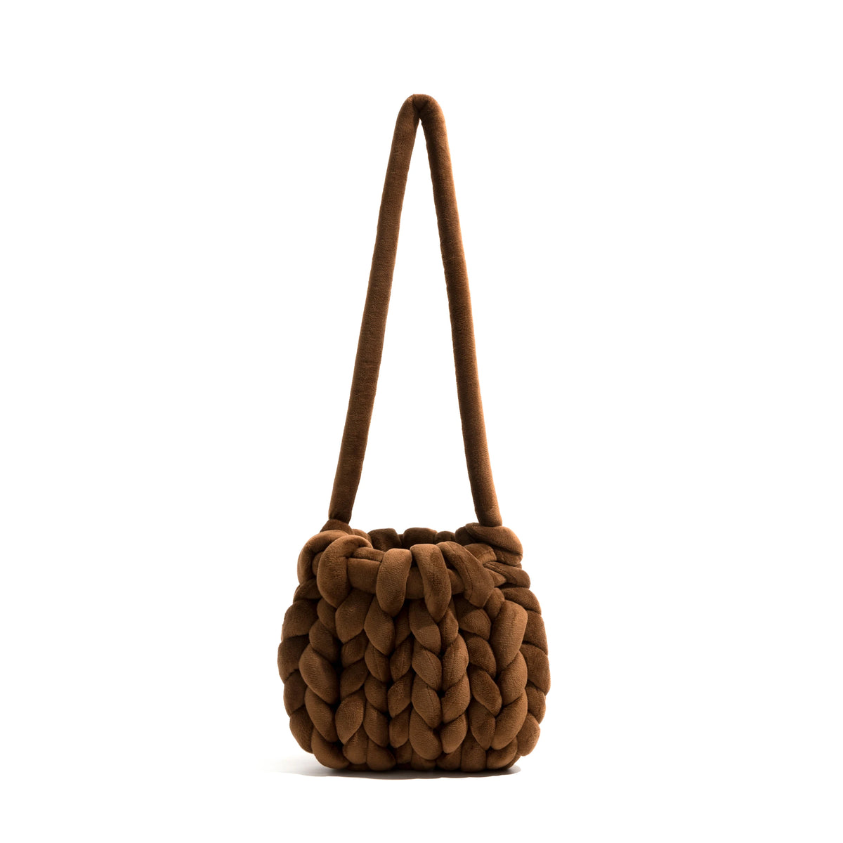 Crochet Crossbody Bag Knitted Women Shoulder Rope Woven Messenger Bag