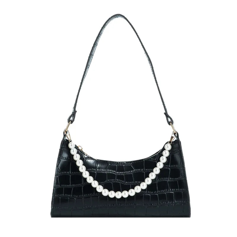 Crocodile Pattern Women's PU Leather Shoulder Bag