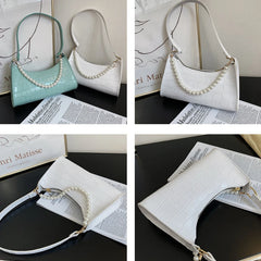 Crocodile Pattern Women's PU Leather Shoulder Bag