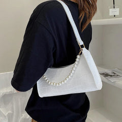 Crocodile Pattern Women's PU Leather Shoulder Bag