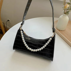Crocodile Pattern Women's Bag PU Leather Shoulder Bag