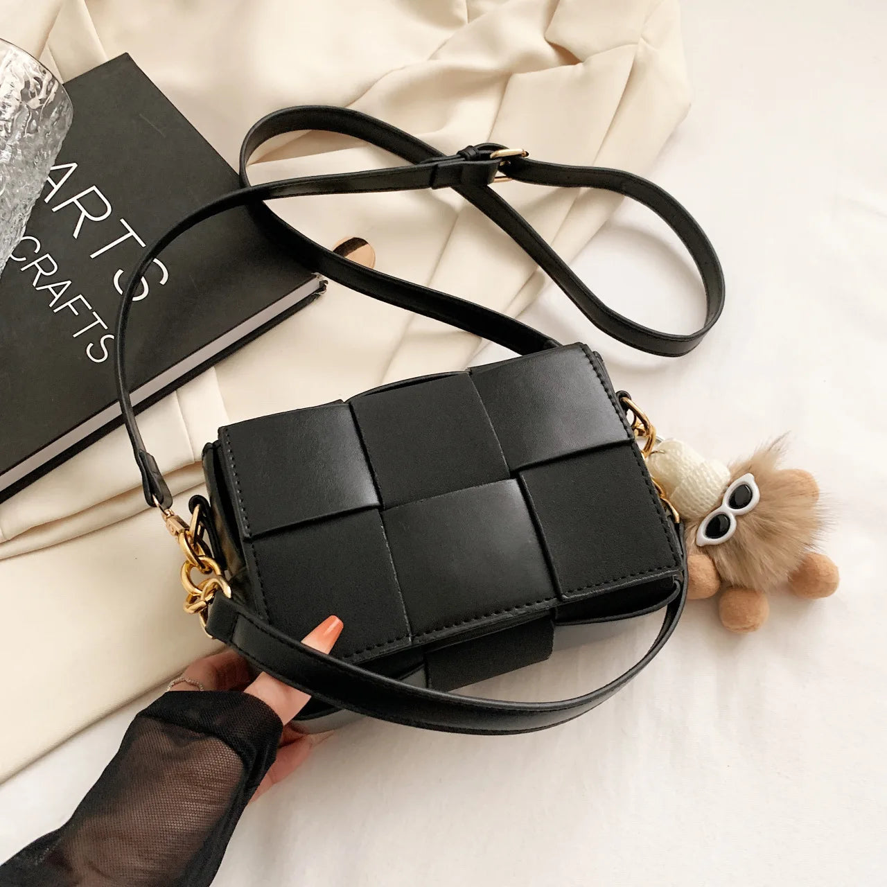 Woven Cross Bag Shoulder Bag Ladies Messenger Bag Tote Bag