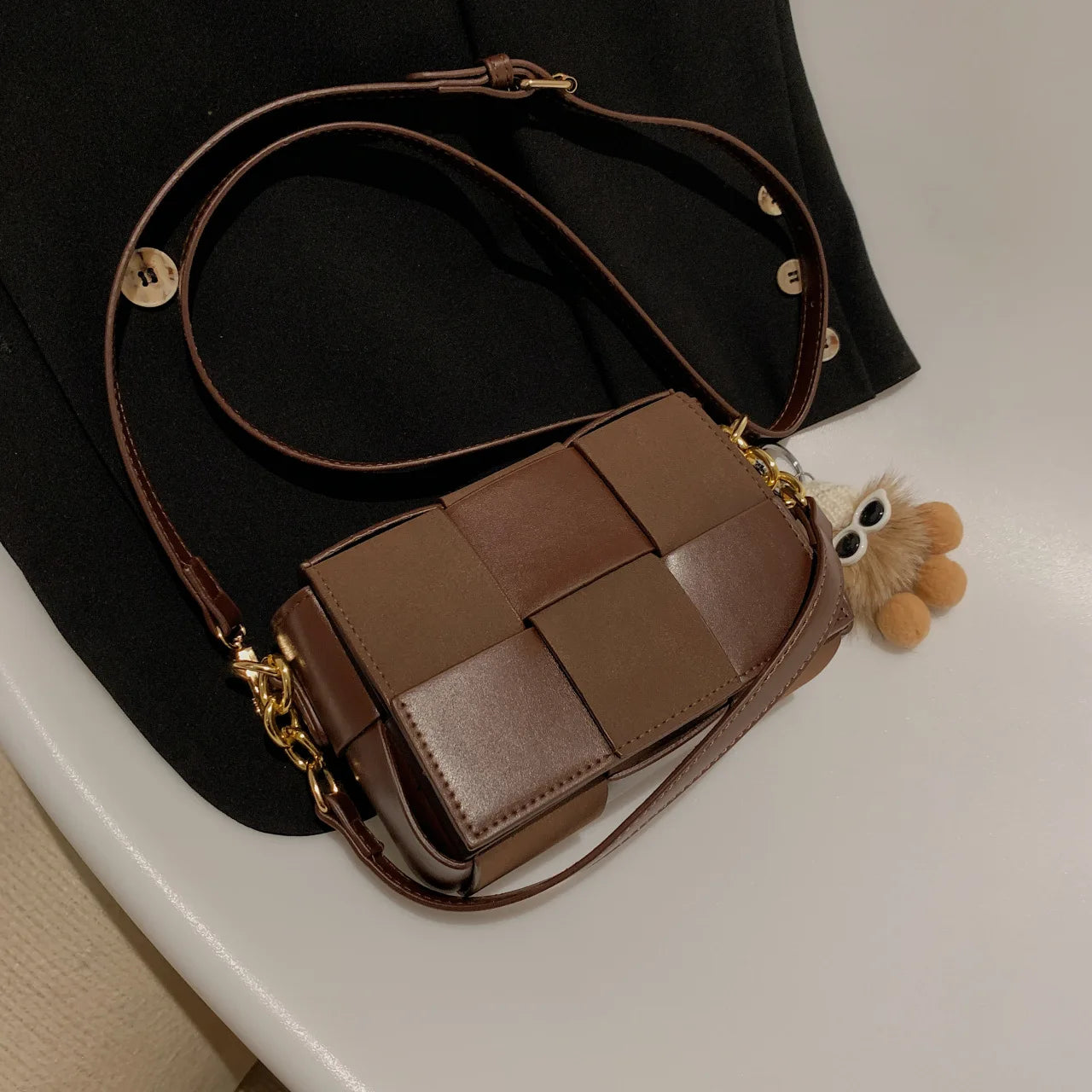 Woven Cross Bag Shoulder Bag Ladies Messenger Bag Tote Bag